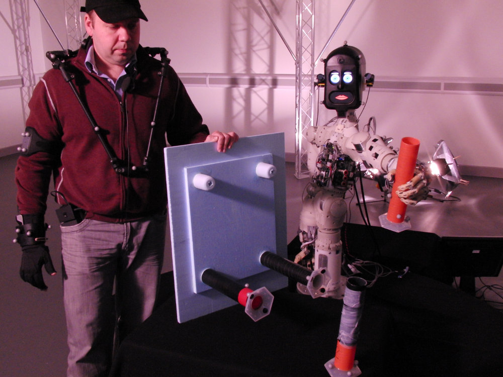 BERT 2 robot cooperating with a human in product manufacture